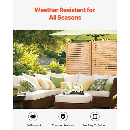AHHSXNYH - 36" x 76" Wooden Privacy Screen for Garden and Patio