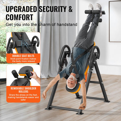 QD002 - Adjustable Inversion Table for 300 lbs with Foldable Design