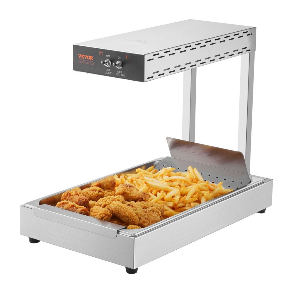 HT-310 - 750W VEVOR Fry Warmer, Keeps Fries Crisp at 104-122°F