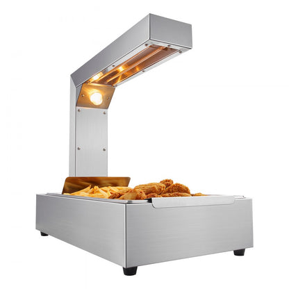 HT-620 - 750W Stainless Steel French Fry Warmer with Adjustable Temp 104-122°F