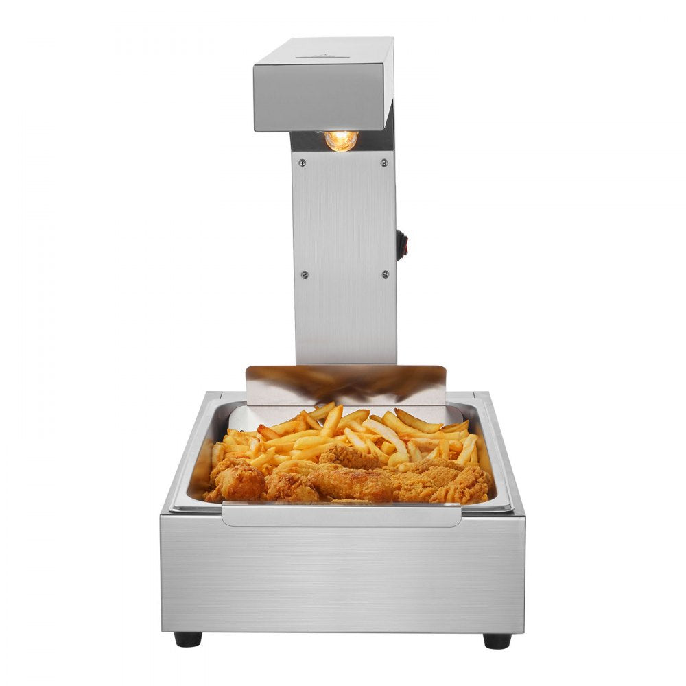 HT-620 - 750W Stainless Steel French Fry Warmer with Adjustable Temp 104-122°F