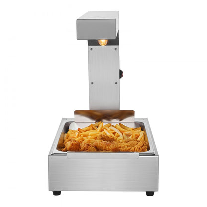 HT-620 - 750W Stainless Steel French Fry Warmer with Adjustable Temp 104-122°F