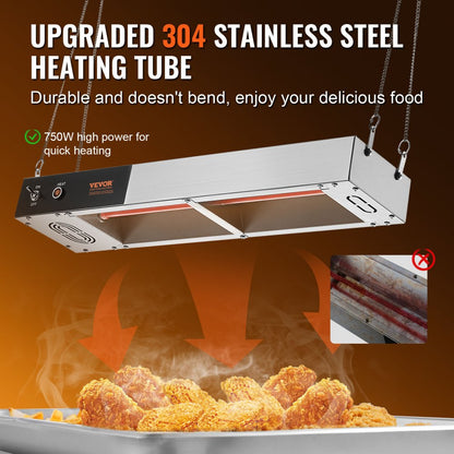 HT-24D - Compact Stainless Steel Fry Warmer, 104-122°F Temperature Range