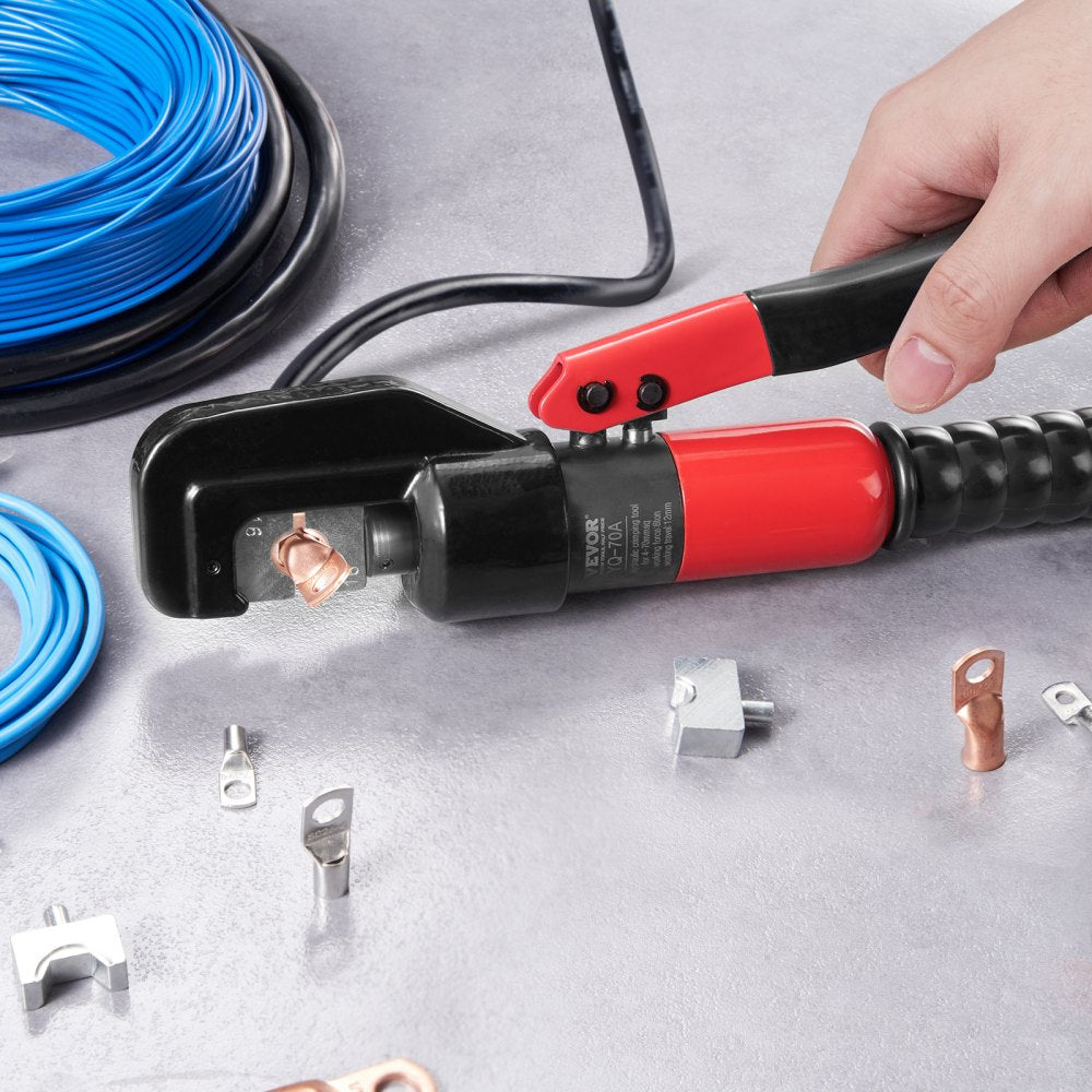 YQ-70A+LK-60A - Efficient Hydraulic Crimping Tool for AWG12-2/0 Connections