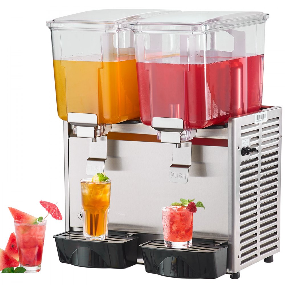 LJ12X2 - 13.6 Qt Stainless Steel Beverage Dispenser for Fresh Drinks