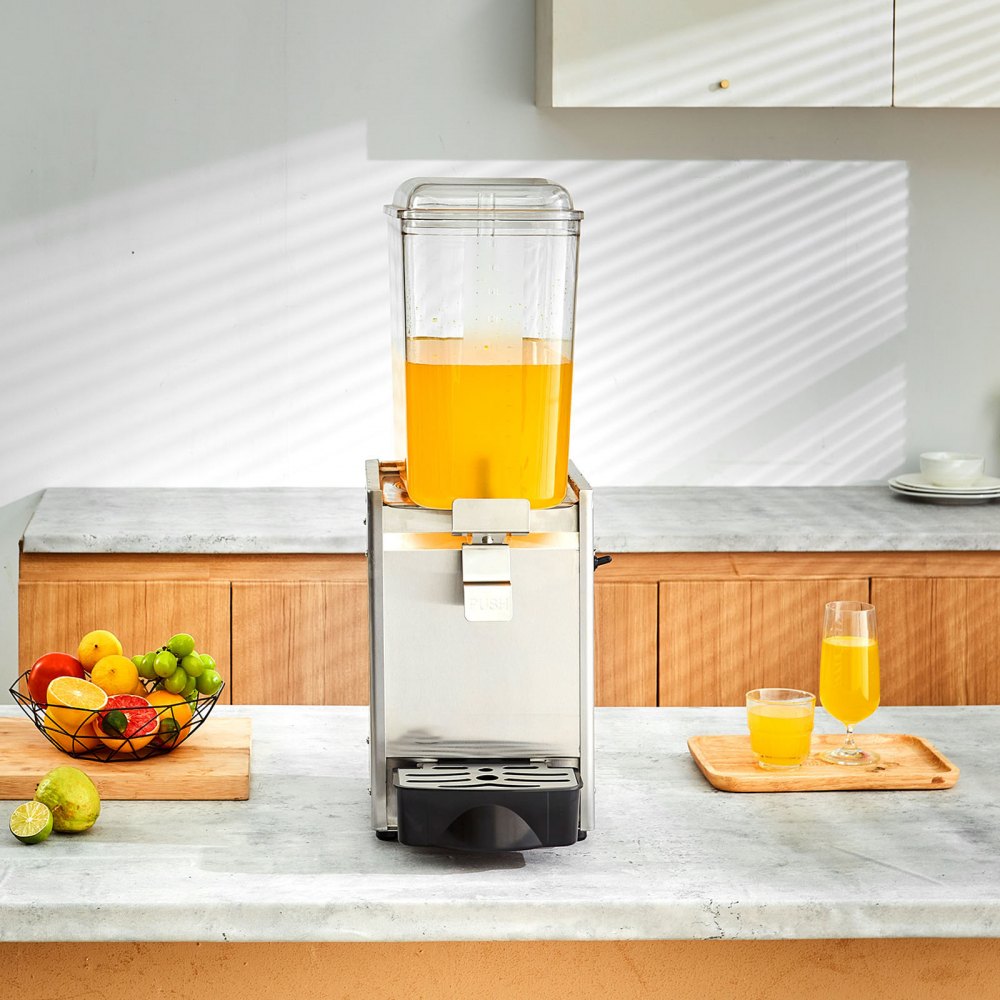 LP18A - 20.4 Qt Stainless Steel Beverage Dispenser with 325W Cooling System