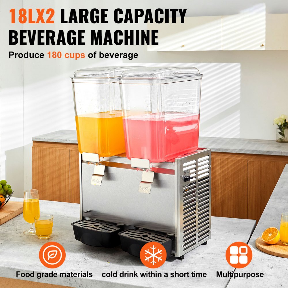 LP18X2 - 20.4Qt VEVOR Beverage Dispenser for Iced Tea & Juice