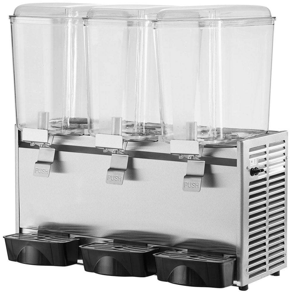 LP18X3 - 20.45 QT VEVOR 3-Tank Beverage Dispenser for Cold Drinks