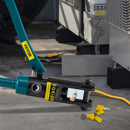 010896819447 - VEVOR 12 Ton Hydraulic Wire Crimper, 16-240 mm² Range