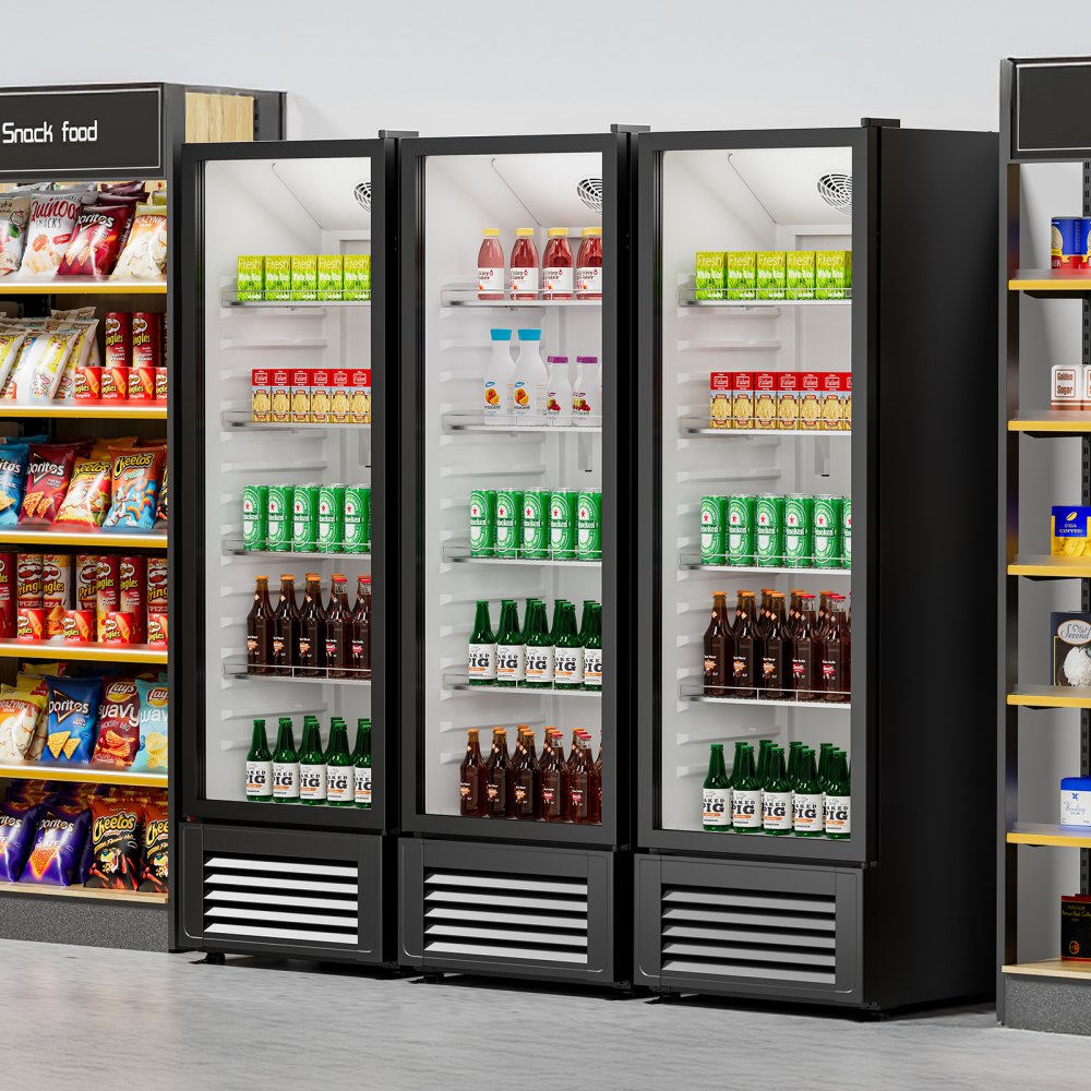 SC-330FB - 11.47 cu.ft Glass Door Beverage Fridge with LED Lighting