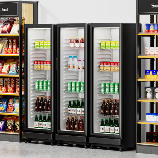 XLS-240W - 8.1 cu.ft Glass Door Beverage Cooler with Adjustable Shelves