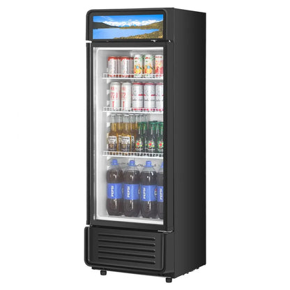 XLS-215WG - 6.9-cu.ft Glass Door Refrigerator for 168 Drinks, 3 Shelves