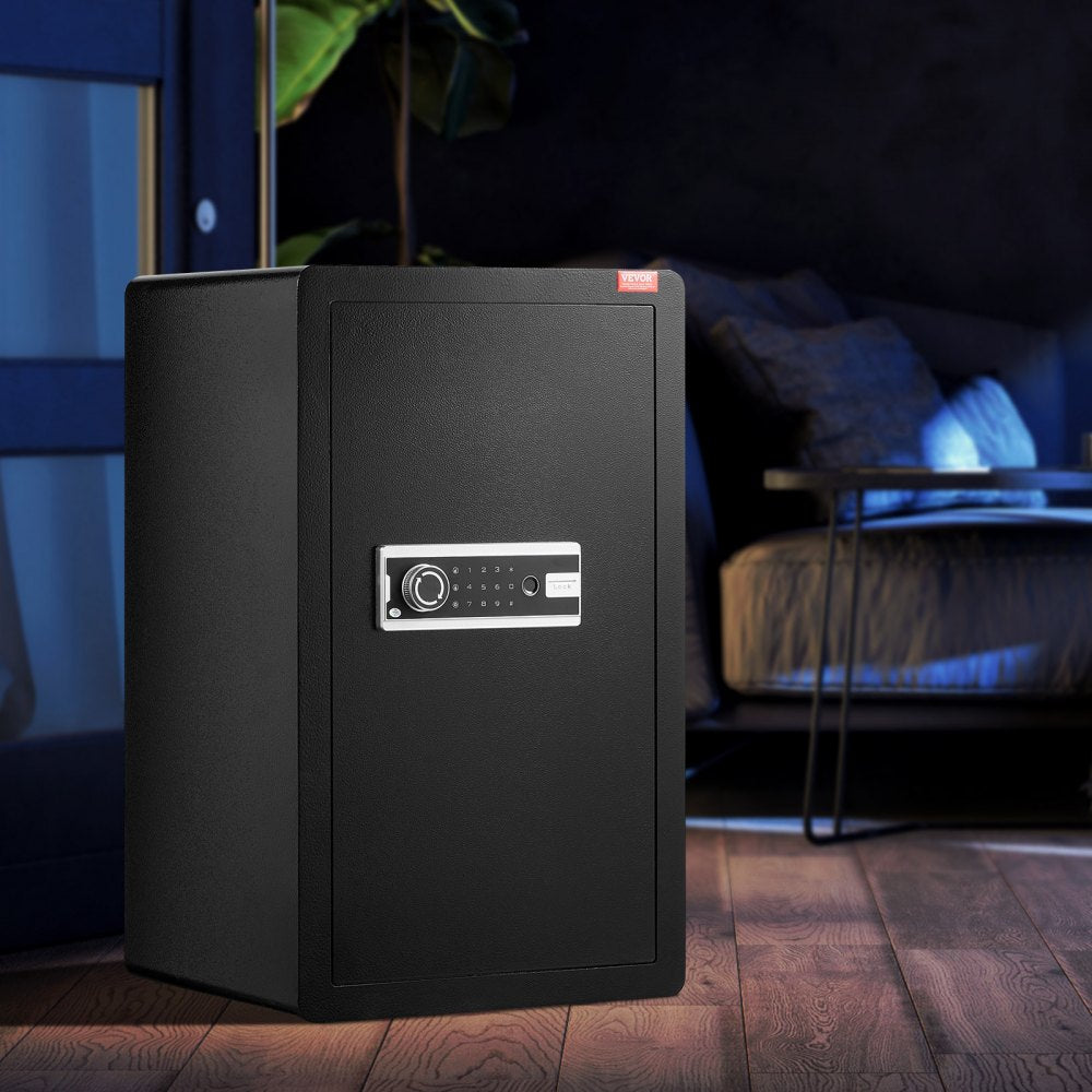 SS-700ZW - VEVOR 4.0 cu.ft Secure Safe Box with Key, Fingerprint, & Alarm