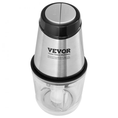 AMJ-215E - 400W Stainless Steel Food Processor with 2.5-Cup Capacity
