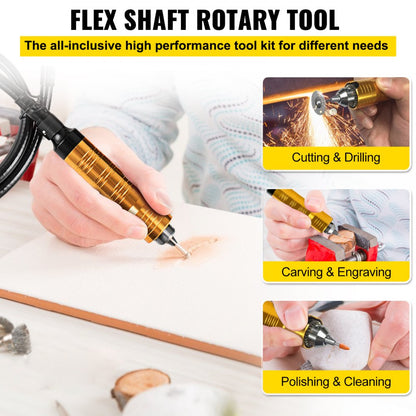 SR230W6MM - 230W Flex Shaft Grinder with Accessory Kit, 39.4 in Long