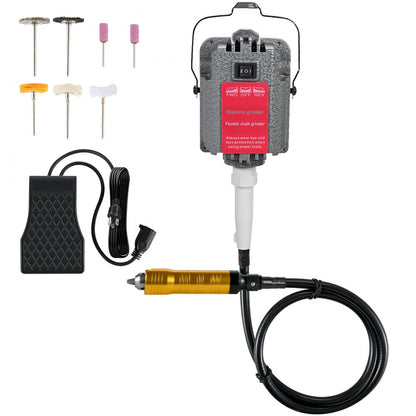 SR230W6MM - 230W Flex Shaft Grinder with Accessory Kit, 39.4 in Long