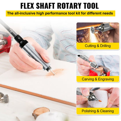 380W Flex Shaft Grinder - Versatile Rotary Tool with Foot Pedal Control