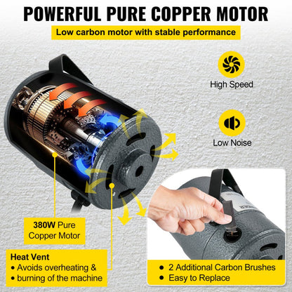 380W Flex Shaft Grinder - Versatile Rotary Tool with Foot Pedal Control