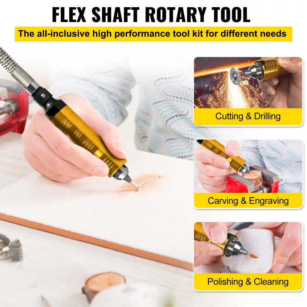 780W Flex Shaft Grinder - Versatile Rotary Tool for Grinding & Polishing