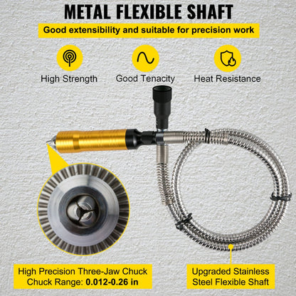 780W Flex Shaft Grinder - Versatile Rotary Tool for Grinding & Polishing