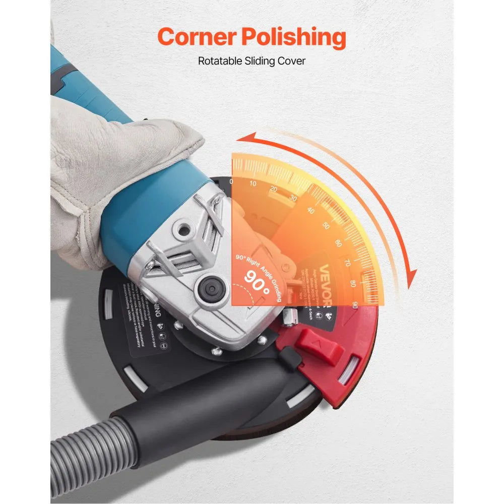 AG26-1 - 90° Angle Grinder Dust Shroud for 4-5" Grinders