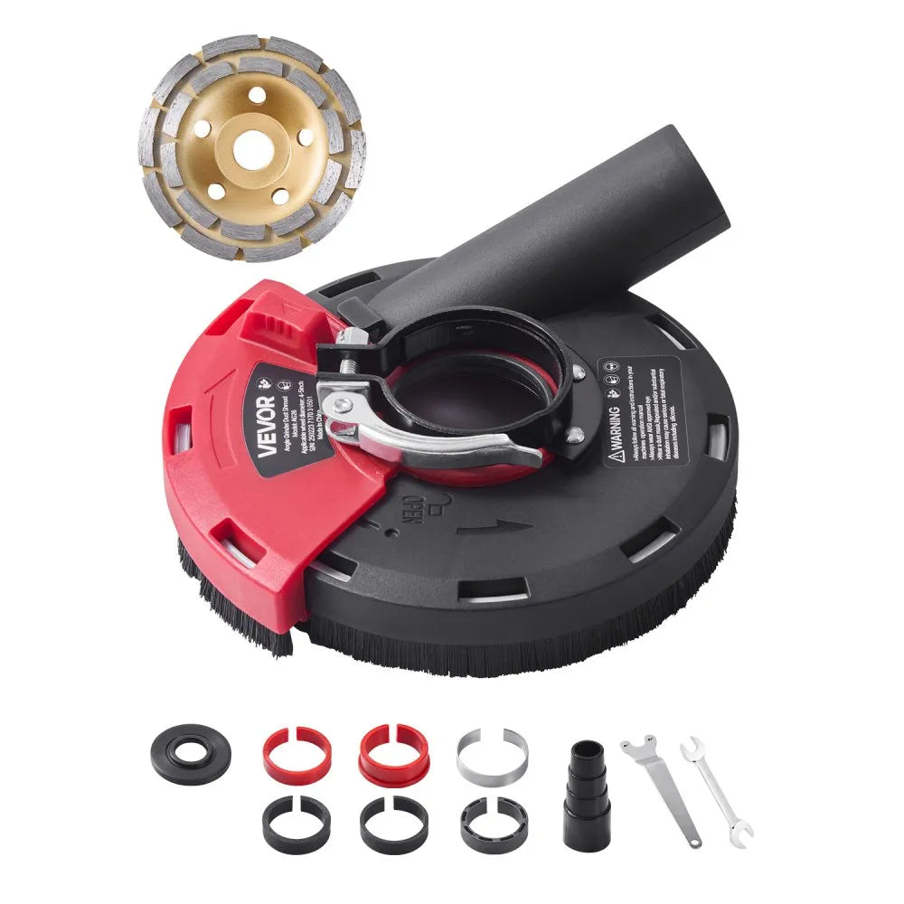 AG26-1 - 90° Angle Grinder Dust Shroud for 4-5" Grinders