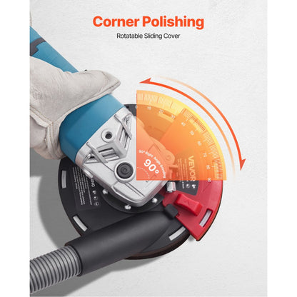 AG26 - 90° Angle Grinder Dust Shroud with Vacuum Connection & Washers
