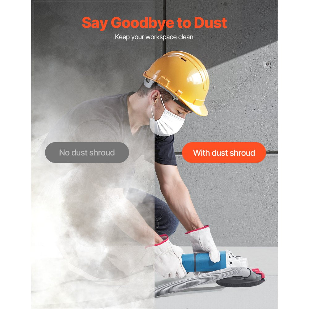 AG26 - 90° Angle Grinder Dust Shroud with Vacuum Connection & Washers