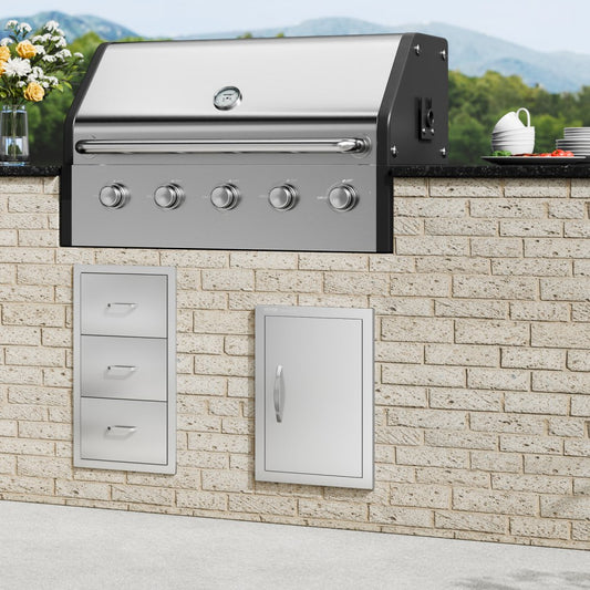 B001D - 14x20 Inch Stainless Steel Flush Mount Outdoor Access Door