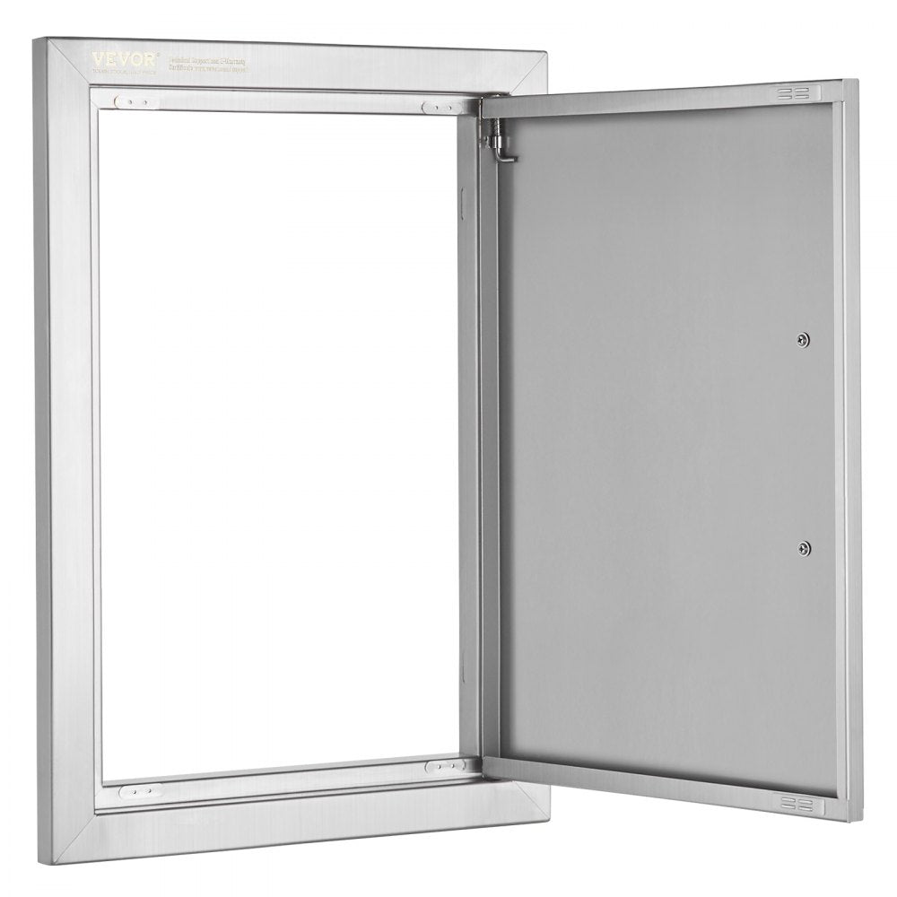 B001D - 14x20 Inch Stainless Steel Flush Mount Outdoor Access Door