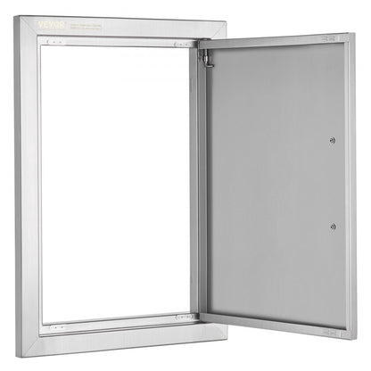 B001D - 14x20 Inch Stainless Steel Flush Mount Outdoor Access Door