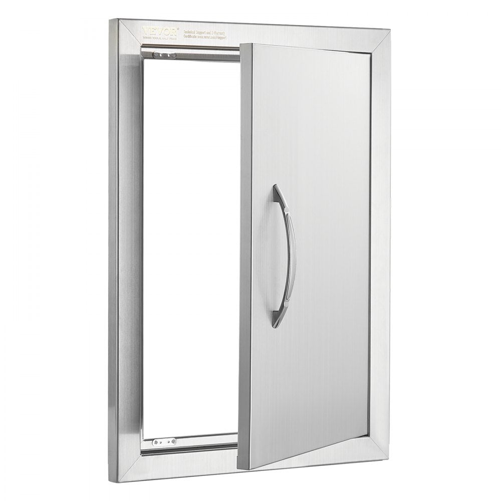 B001D - 14x20 Inch Stainless Steel Flush Mount Outdoor Access Door