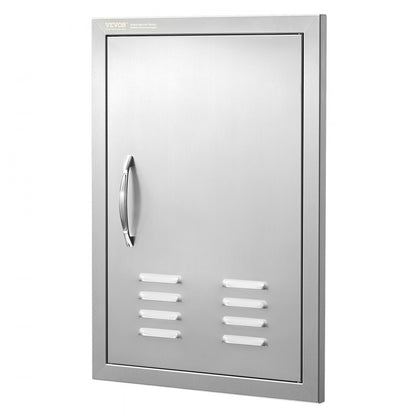 BH-001 - Durable 17W x 24H Inch Stainless Steel BBQ Access Door