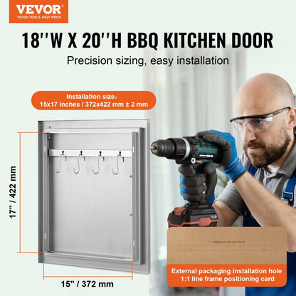 BH-002 - 16x22 Inch VEVOR Durable Access Door for Outdoor Kitchens