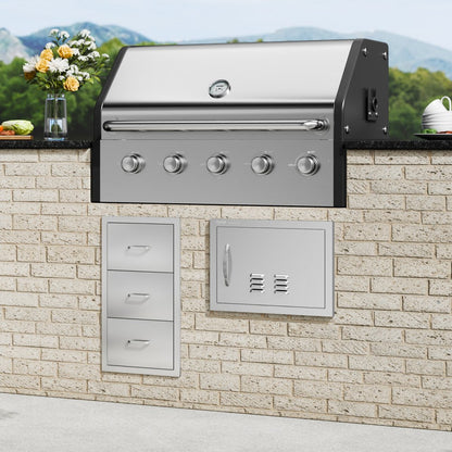 B018D - Durable Stainless Steel BBQ Access Door for Outdoor Kitchens