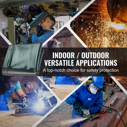 XU-2310 - 6' x 6' Green Welding Screen for Optimal Safety