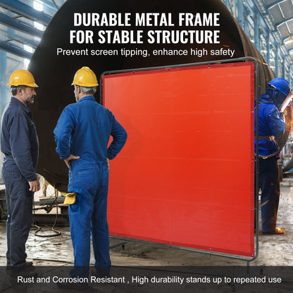 XU-2308 - 6' x 6' VEVOR Welding Screen for Safe Workspace Protection