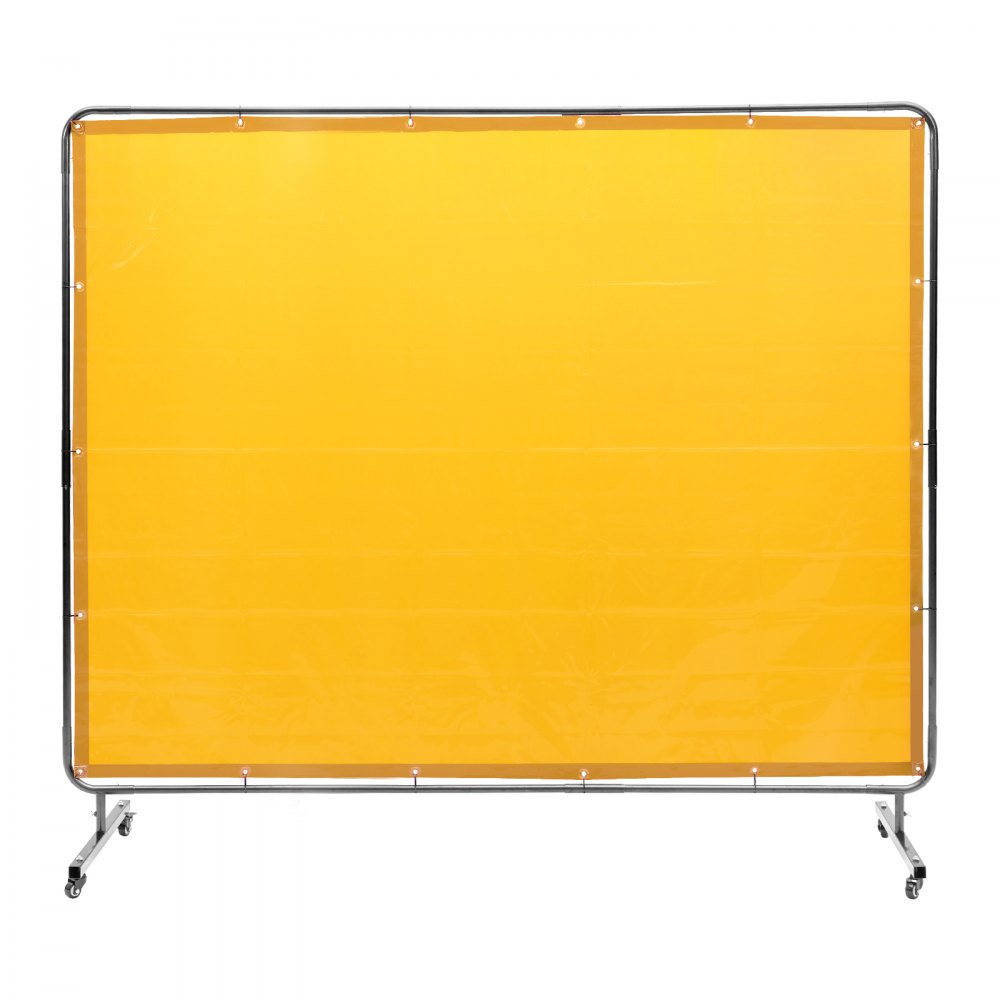 XU-2312 - 6' x 8' Yellow Welding Screen with Durable Frame