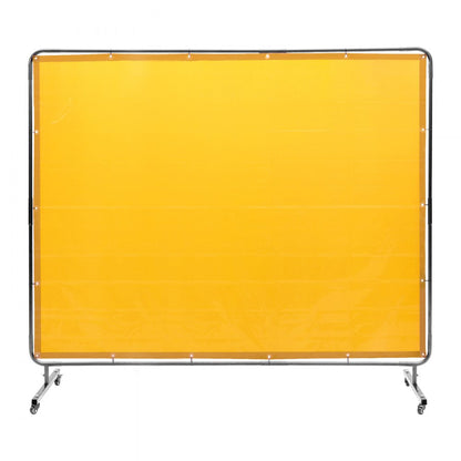 XU-2312 - 6' x 8' Yellow Welding Screen with Durable Frame