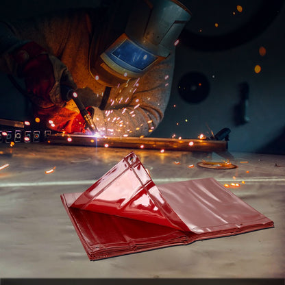 XU-2311 - 6' x 8' Flame-Resistant Welding Screen with Wheels