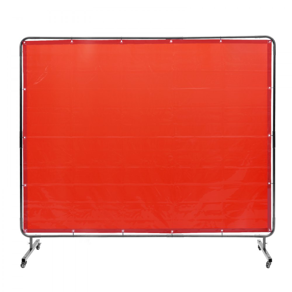XU-2311 - 6' x 8' Flame-Resistant Welding Screen with Wheels