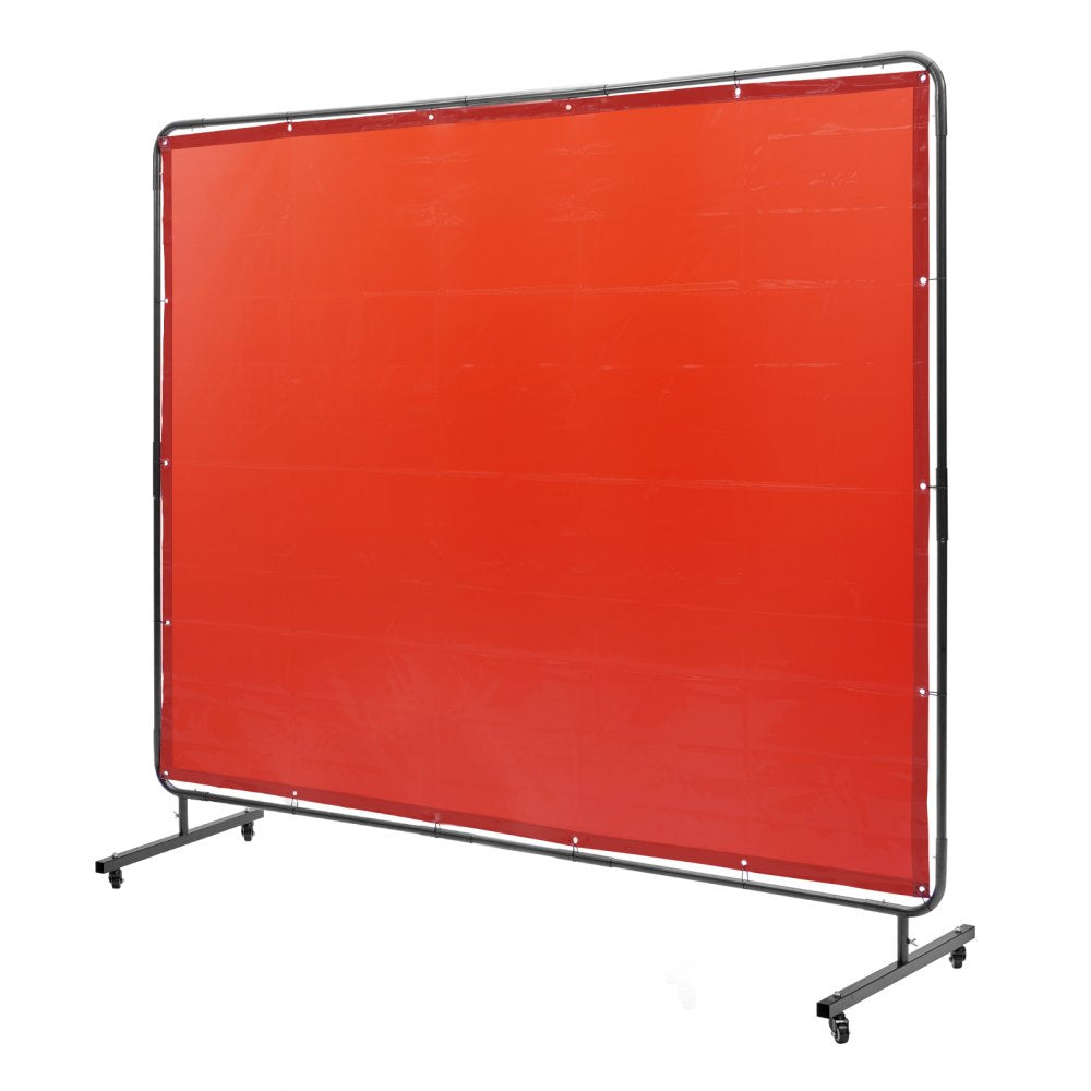 XU-2311 - 6' x 8' Flame-Resistant Welding Screen with Wheels