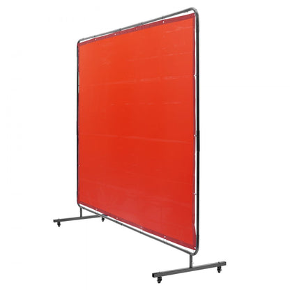 XU-2311 - 6' x 8' Flame-Resistant Welding Screen with Wheels