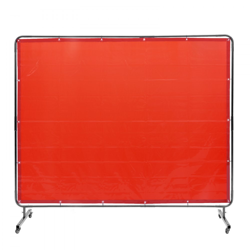XU-2311 - 6' x 8' Flame-Resistant Welding Screen with Wheels