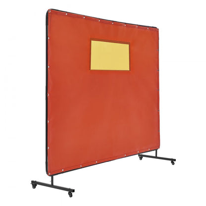 XU-2319 - 6' x 8' Flame-Resistant Welding Screen with Metal Frame