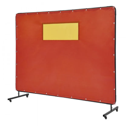 XU-2319 - 6' x 8' Flame-Resistant Welding Screen with Metal Frame
