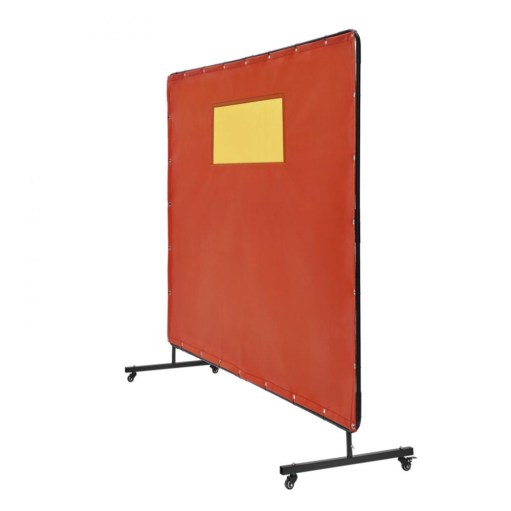 XU-2319 - 6' x 8' Flame-Resistant Welding Screen with Metal Frame