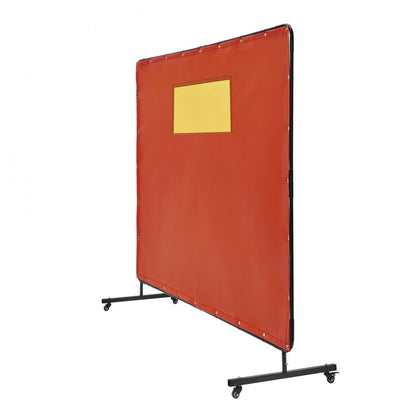 XU-2319 - 6' x 8' Flame-Resistant Welding Screen with Metal Frame