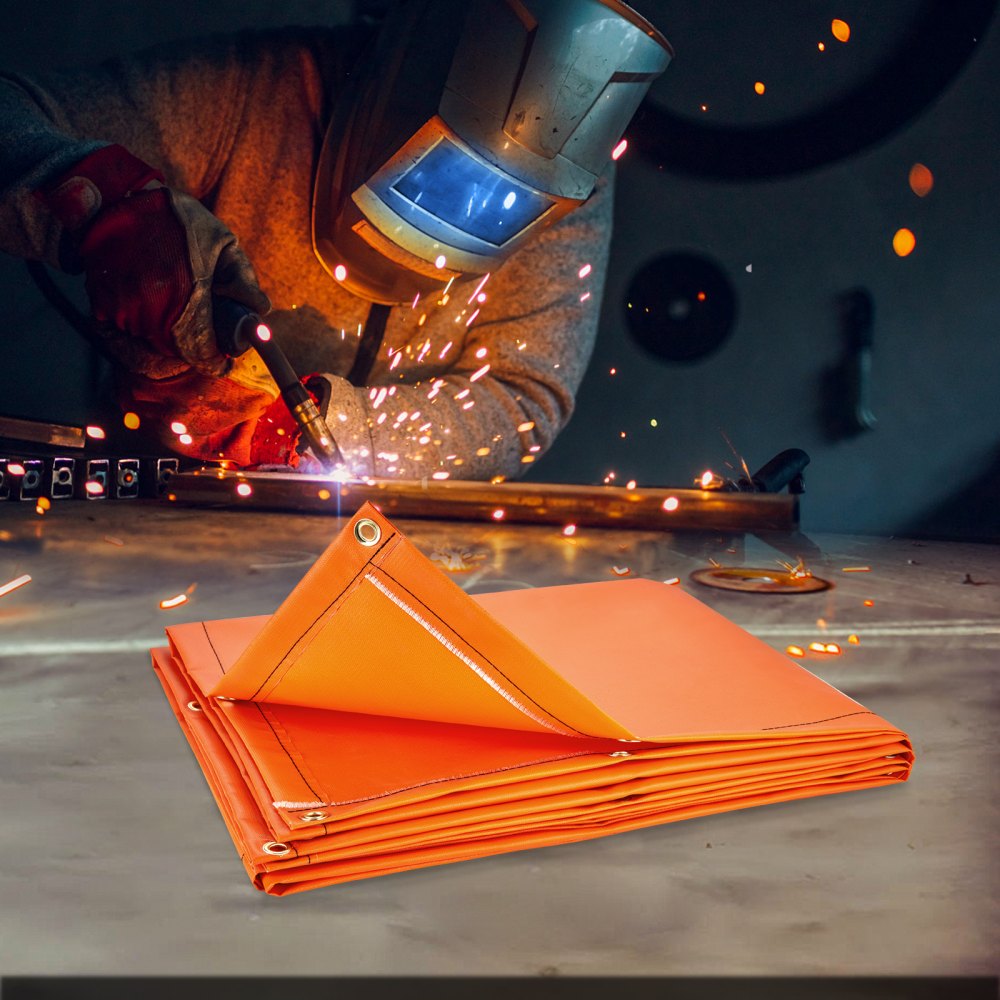 XU-2320 - 6' x 8' VEVOR Yellow Welding Screen for Workspace Safety