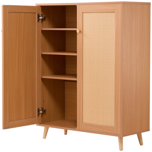 KLSC-01 - VEVOR 15mm Rattan Shoe Cabinet for Entryway Organization